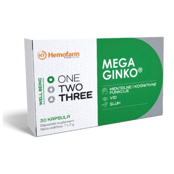 HEMOFARM One Two Three mega ginko kapsule 30kom