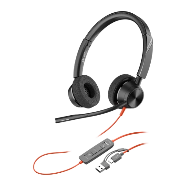 HP slušalice POLY Blackwire 3320  USB-C/A