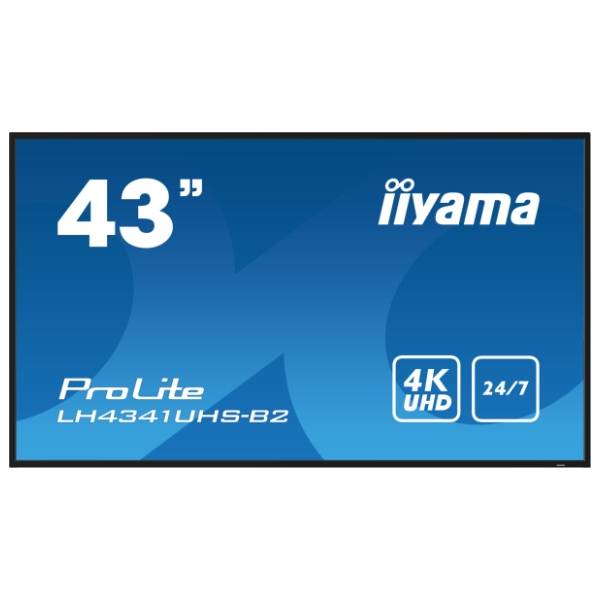 IIYAMA displej 43'' IPS 4K ProLite Digital Signage LH4341UHS-B2