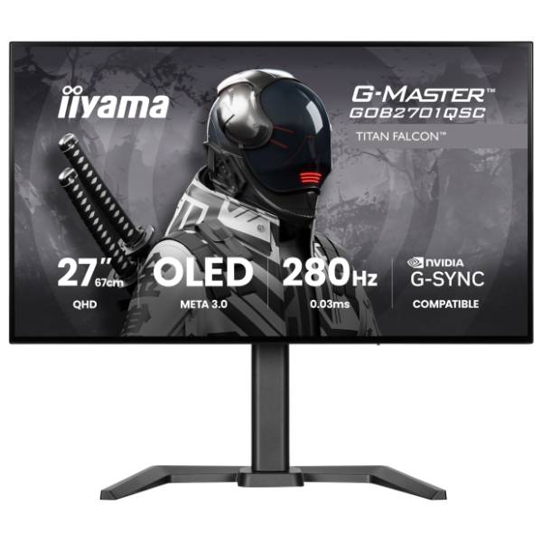 IIYAMA monitor 27'' OLED G-Master Titan Falcon GOB2701QSC-B1