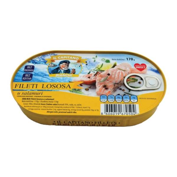  IL CAPITANO fileti lososa u salamuri 170g