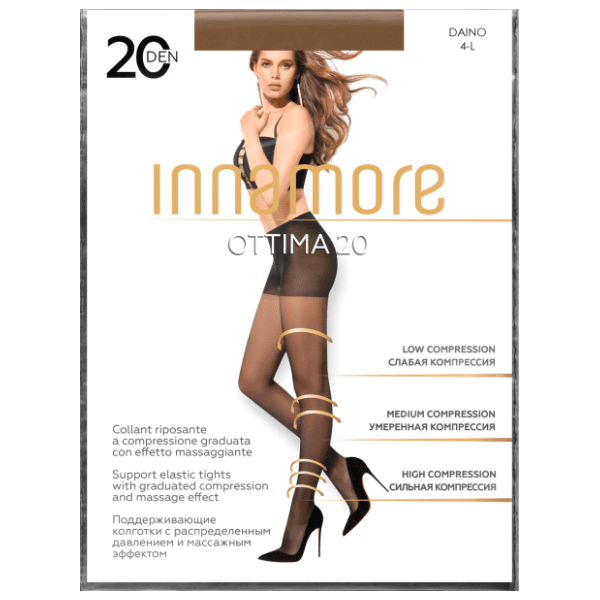INNAMORE Ottima hulahopke 20den daino L 4