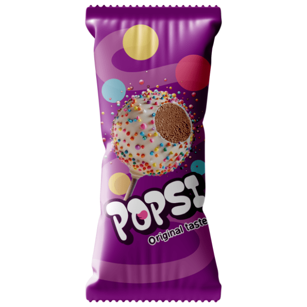 Keks kuglica POPSI bela čokolada 30g