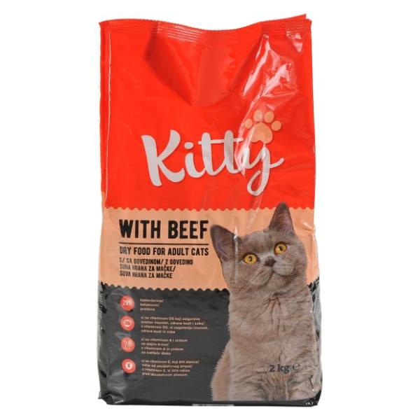 KITTY hrana za mačke govedina 2kg
