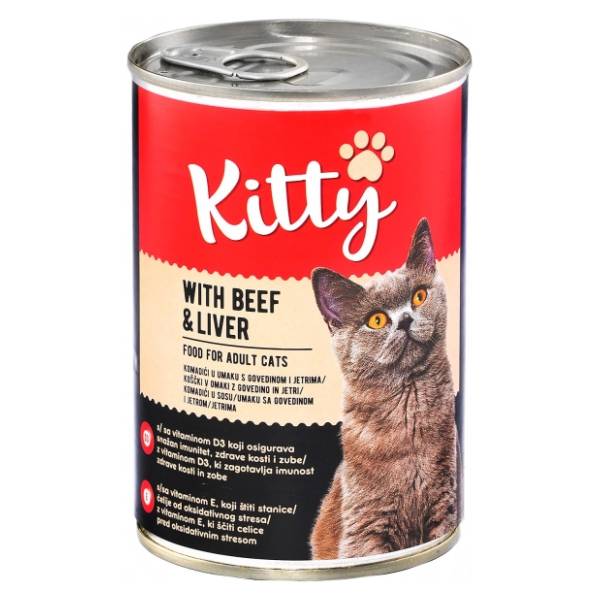 KITTY hrana za mačke govedina 405 g