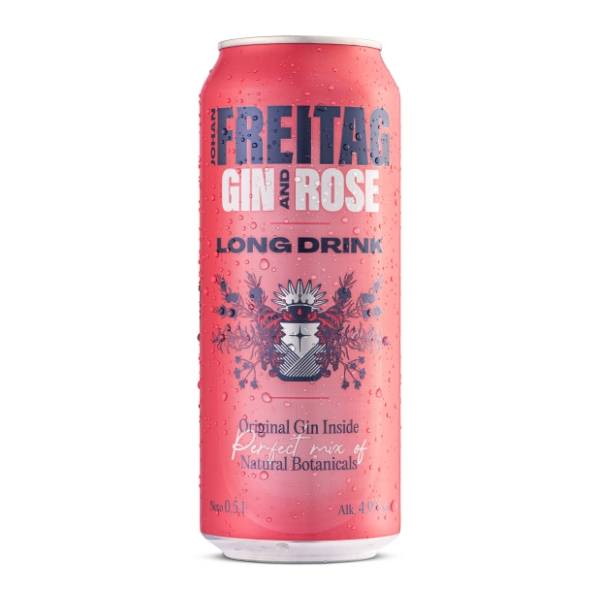 Koktel JOHAN FREITAG Gin&Rose 5% 500ml