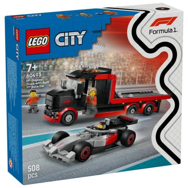 LEGO City kamion za izlaganje sa Audi F1 trkačkim automobilom 60493