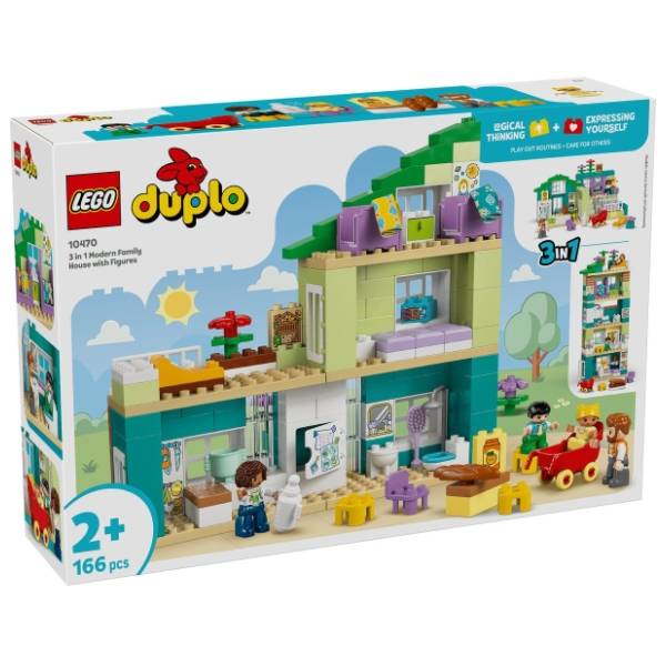LEGO DUPLO savremena porodična kuća sa figurama 3u1 10470