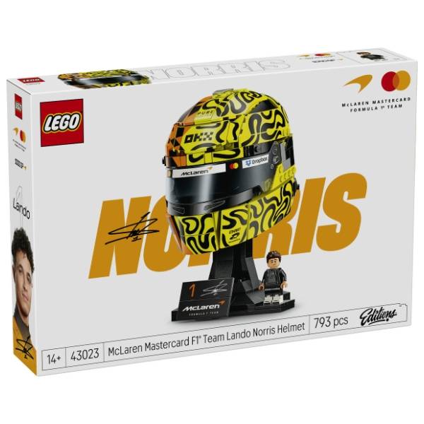 LEGO Editions McLaren Mastercard F1 team kaciga Lando Norris 43023
