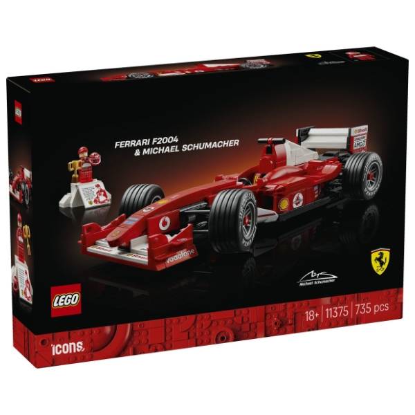 LEGO Icons Ferrari F2004 i Michael Schumacher 11375