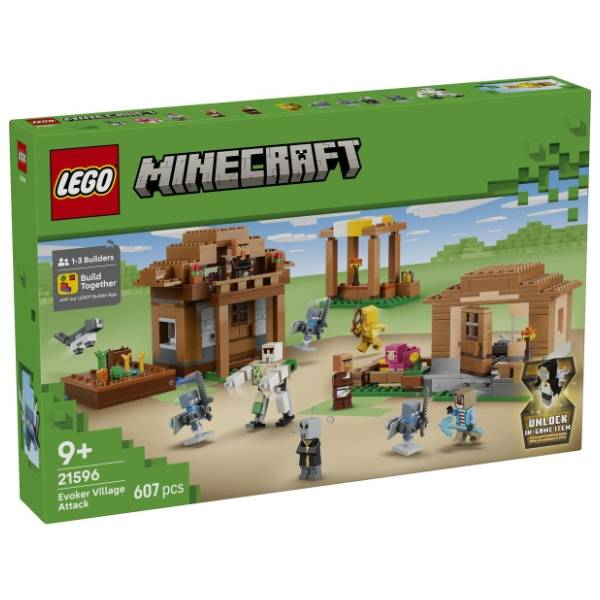 LEGO Minecraft napad na selo Evokera 21596
