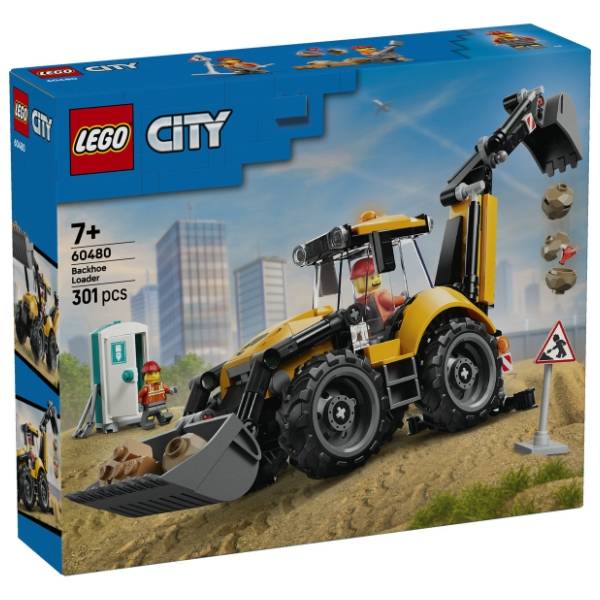 LEGO žuti bager utovarivač 60480