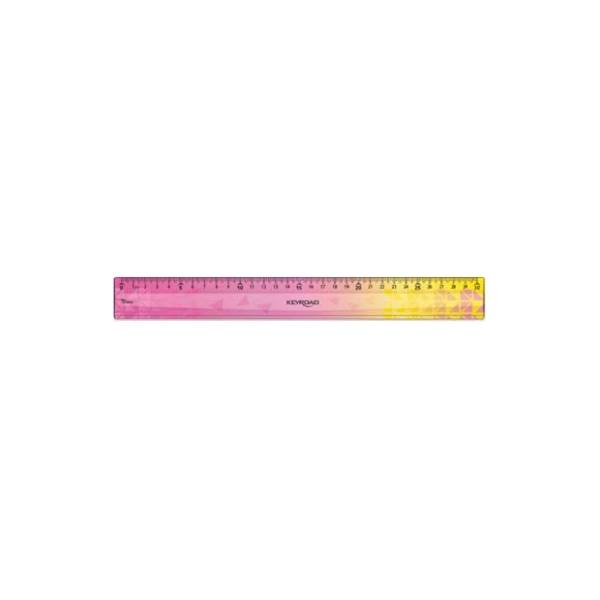 Lenjir KEYROAD dugine boje 30cm