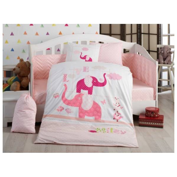 L'ESSENTIEL MAISON Posteljina za bebe Preety roze 100 x 150 cm