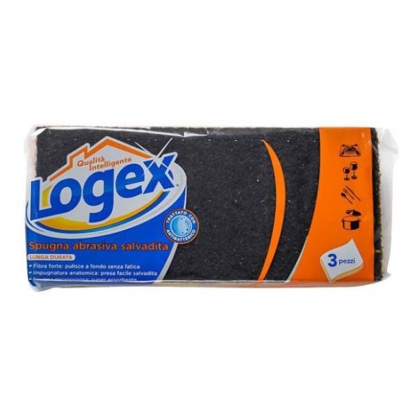 LOGEX sunđer sa abrazivom 3kom