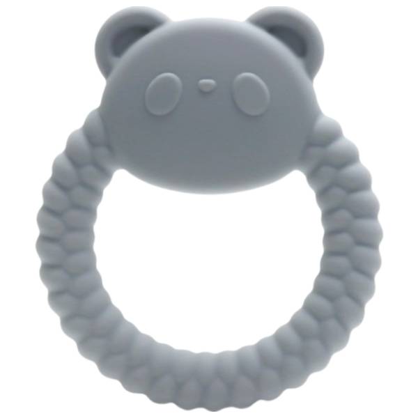 LORELLI BERTONI silikonska glodalica Panda siva