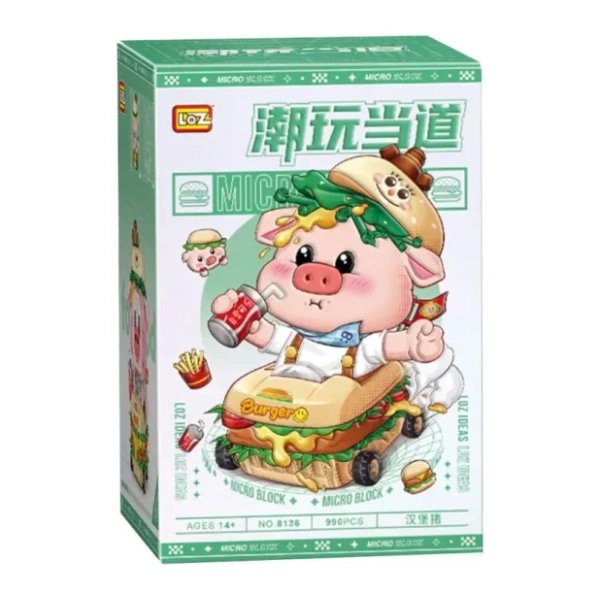 LOZ kocke Hamburger Pig