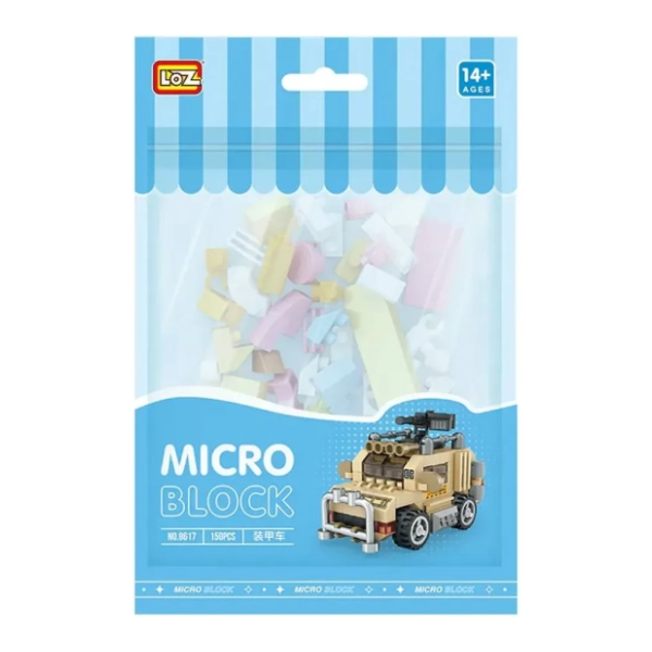 LOZ micro block kocke Machine Gun Truck