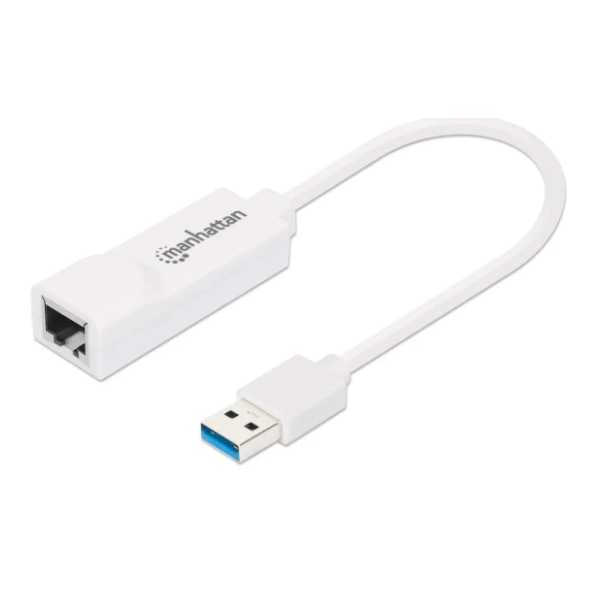 MANHATTAN adapter USB-A 3.0 (m) na RJ-45 (ž) 506847 beli