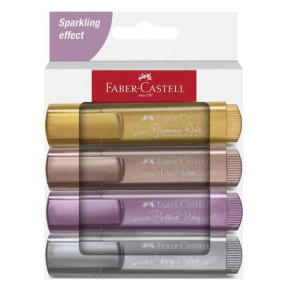 Marker FABER CASTELL textliner metalic 46 4kom