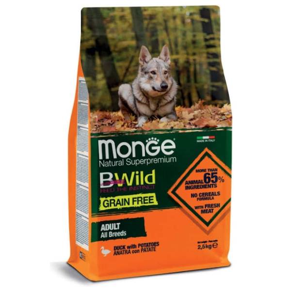 MONGE Bwild all breeds grain free pačetina i krompir 2,5kg