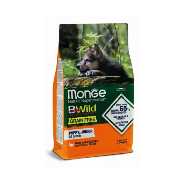MONGE Bwild all breeds puppy pačetina i krompir 2,5kg