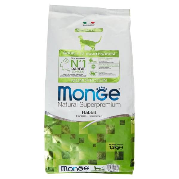 MONGE Monoprotein adult hrana za mačke zečetina 10kg