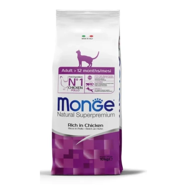 MONGE Superpremium hrana za odrasle mačke sa piletinom 10kg