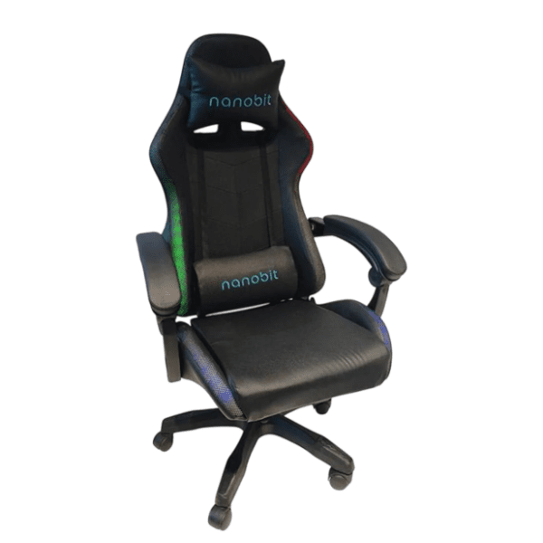 NANOBIT NB402 RGB crna gejmerska stolica