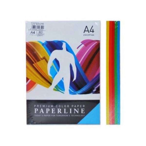 Papir fotokopir A4 PAPERLINE mix neon 80g 100 listova