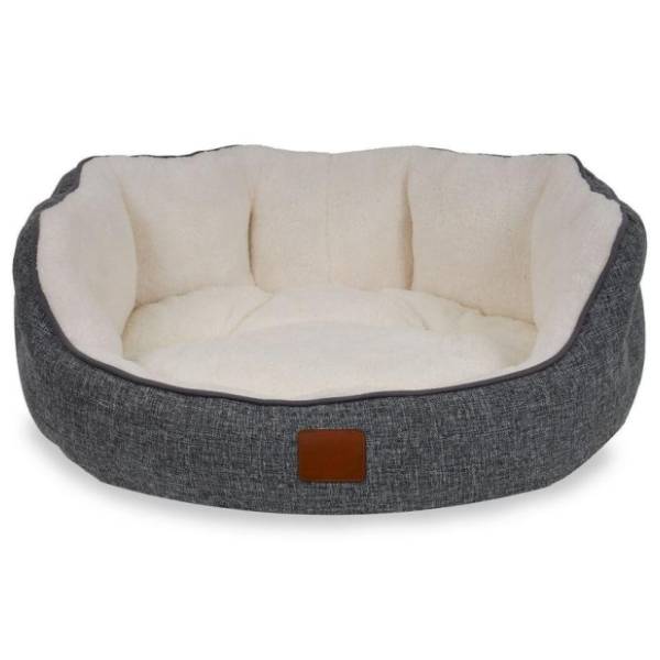 PAWS & WHISKERS Coco krevet za ljubimce 70x80x10cm sivo-beli