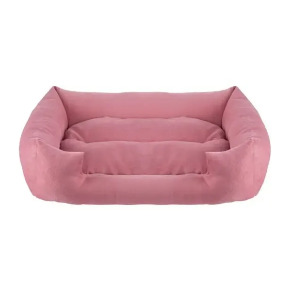 PAWS & WHISKERS Kare krevet za ljubimce 50x35x14cm roze