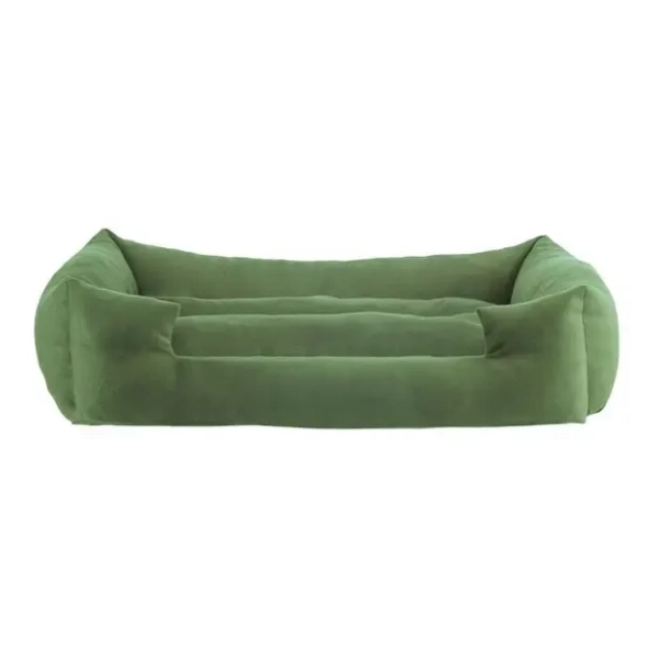 PAWS & WHISKERS Kare krevet za ljubimce 50x35x14cm zeleni