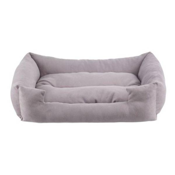 PAWS & WHISKERS Kare krevet za pse 60x45x15cm sivi