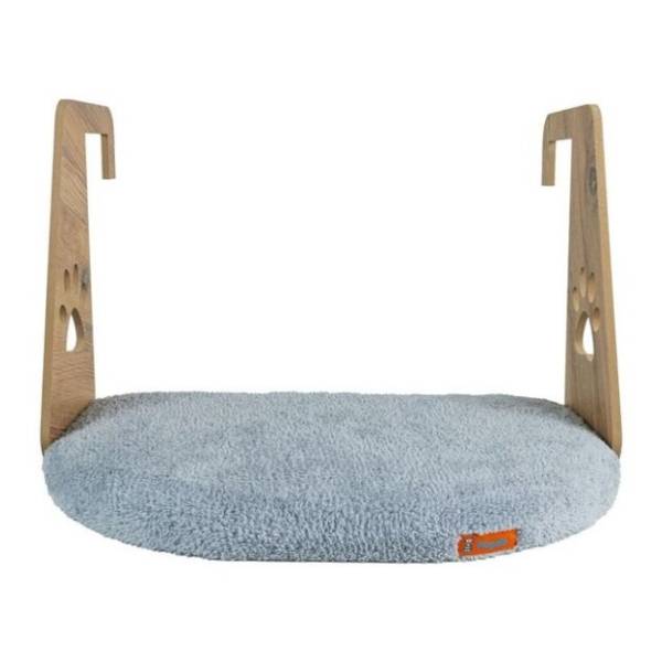 PAWS & WHISKERS Radiator ležaljka za ljubimce 52x35cm siva