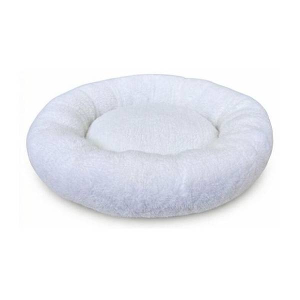 PAWS & WHISKERS Teddy donut krevet za ljubimce 85x16cm beli