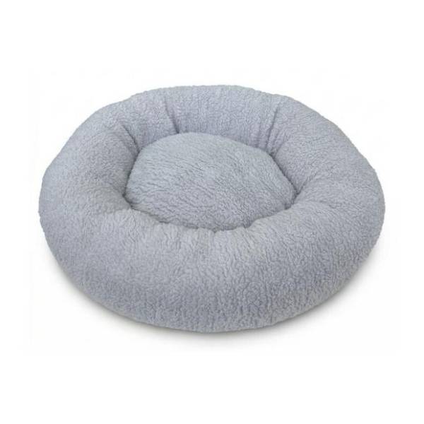 PAWS & WHISKERS Teddy donut krevet za ljubimce 85x16cm sivi