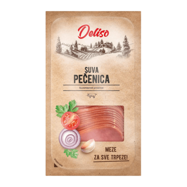 Pečenica suva DELISO slajs 100g