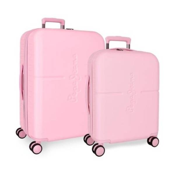 PEPE JEANS set kofera pink 2kom
