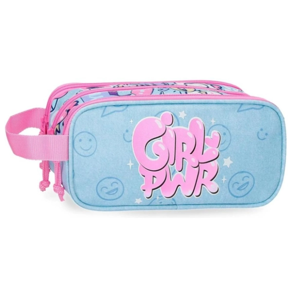 Pernica sa tri pregrade MOVOM Girl power prazna plava