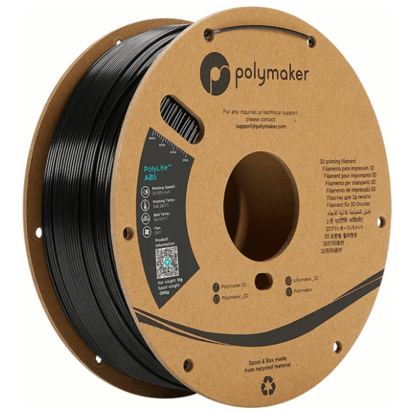 POLYMAKER PolyLite ABS 1,75 mm Crna 3D filament
