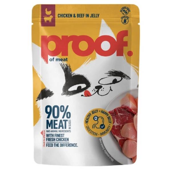PROOF Of meat hrana za mačke piletina i govedina u želeu 85g