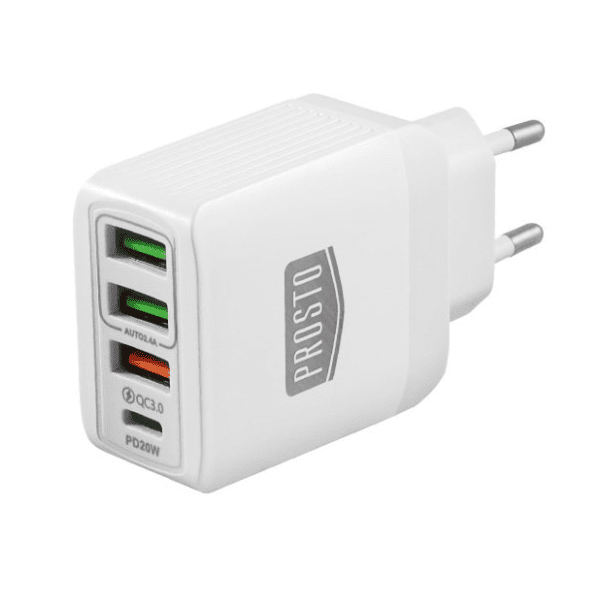 PROSTO adapter 1xPD TYPE-C+1xQC+2xUSB USBP388
