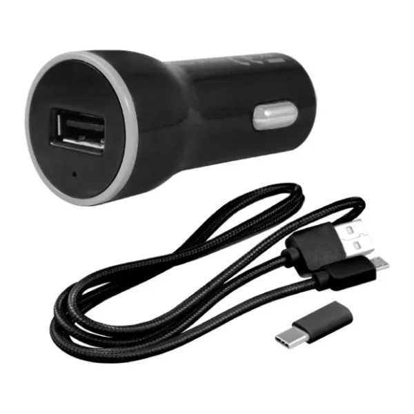 PROSTO auto punjač 2,1A+USB kabel Type C