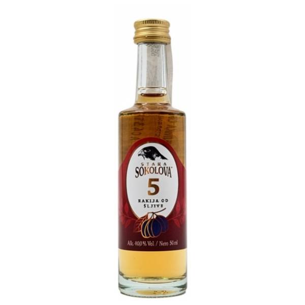 Rakija STARA SOKOLOVA šljiva 5 yo 0.5l