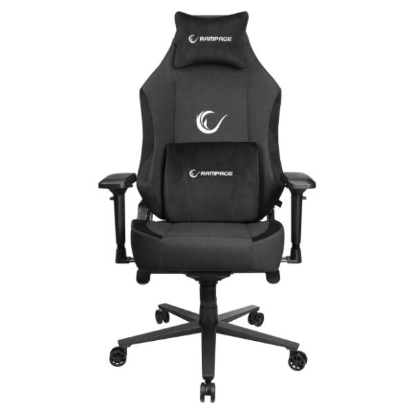 RAMPAGE KL-R72 WOOF High Level 37870 crna gejmerska stolica