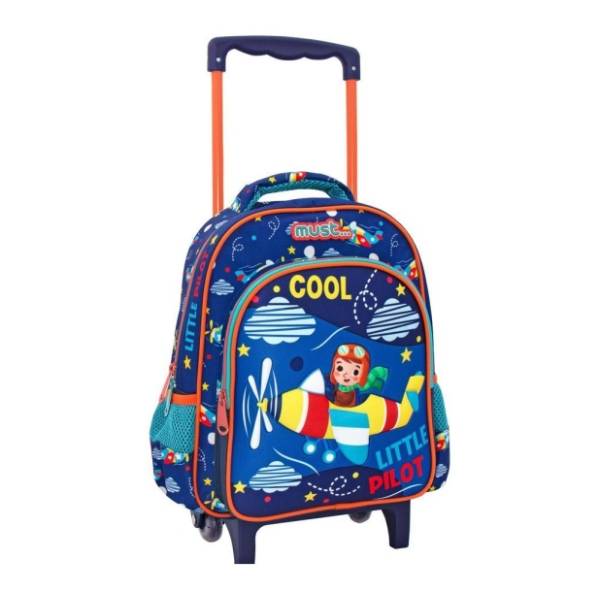 Ranac za školu MUST little pilot trolley 585004