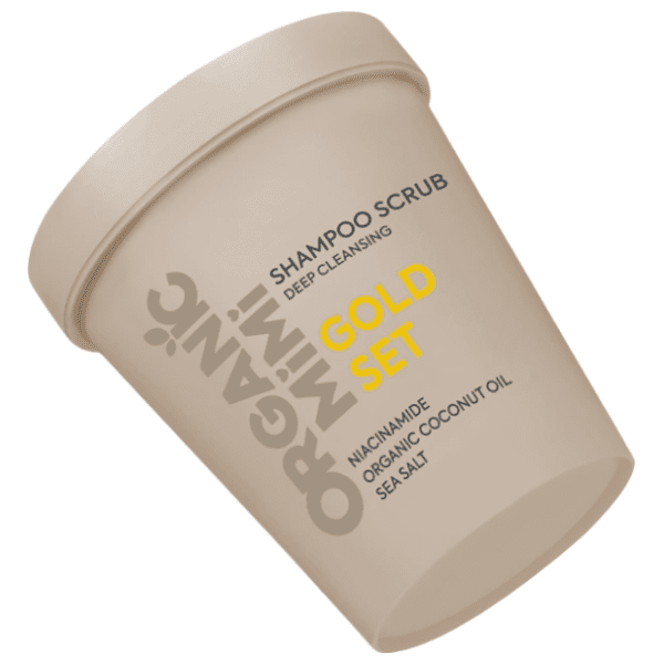 Šampon ORGANIC MIMI piling gold set 310g