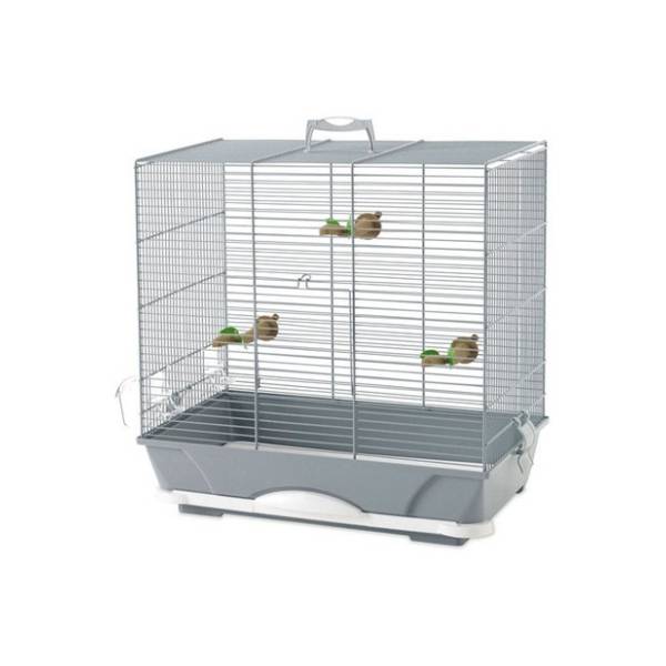 SAVIC Primo 40 kavez za ptice 46x32x48cm sivi