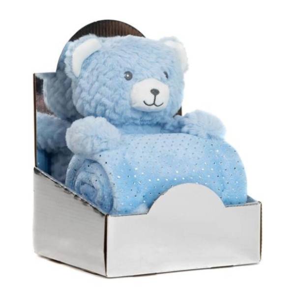 Set igračka i ćebence Bear plavi BBO